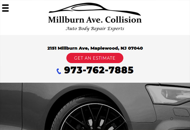 Millburn Ave Collision